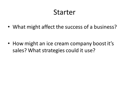 Choc Ices Functional Skills Task