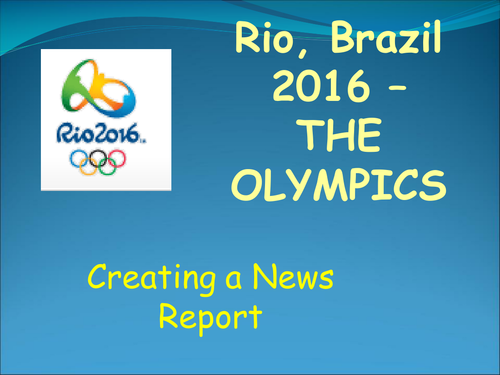 Olympic News Report Creating