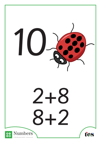 Additions Sheets (total 10) Ladybird Theme
