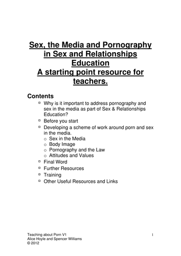 Pornography Tips On How To Address In Sre Lessons By Sexedukation Teaching Resources