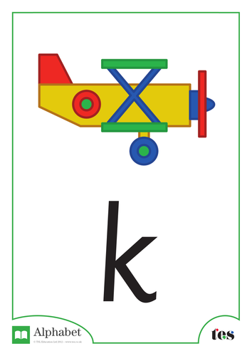 The Letter K – Toys Theme