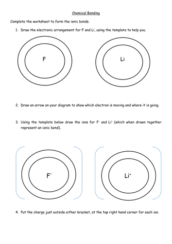 Ionic Bonding Worksheet By Jechr Teaching Resources Tes