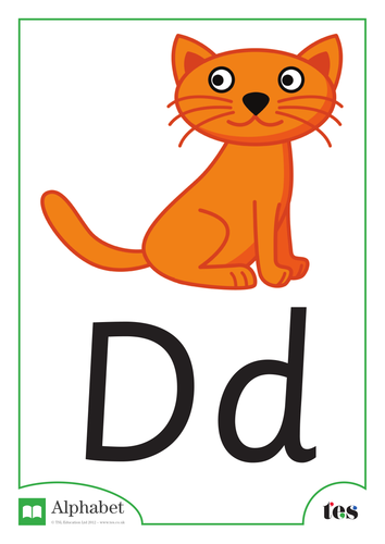 The Letter D - Pets Theme