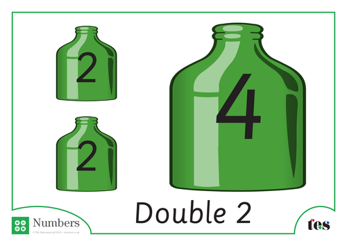 Doubles - Bottles Theme (Double 2) | Teaching Resources