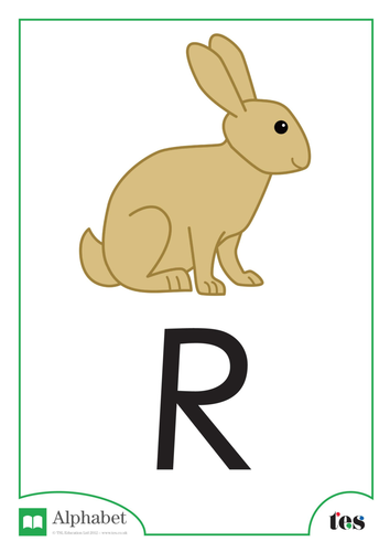 The Letter R - Pets Theme