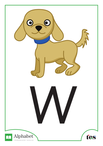 The Letter W - Pets Theme