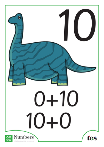 Additions Sheets (total 10) Dinosaur Theme