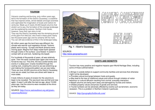 The Giants' Causeway research material
