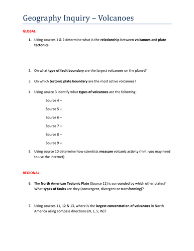 KS2 Geography: Volcanoes by mrajlong - Teaching Resources - TES