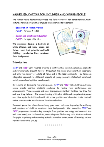 Integrating SMSC, PSHE, Citizenship & SEAL