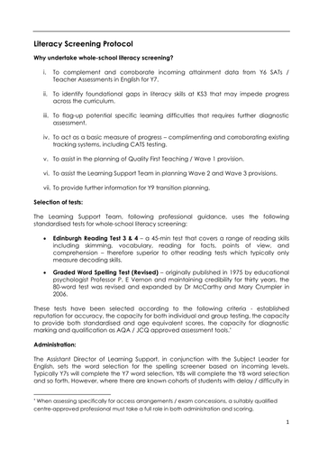 What is an assessment picture