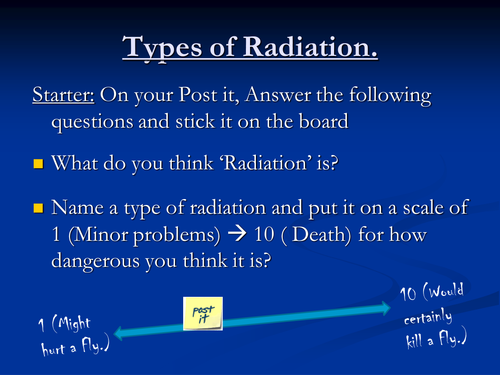Radiation types PowerPoint