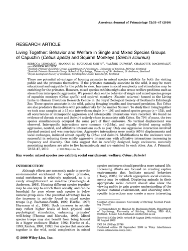 Measuring Animal Behaviour