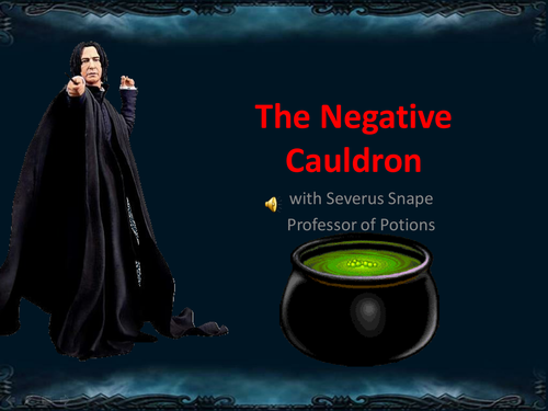 Negative Numbers Cauldron (with Severus Snape)