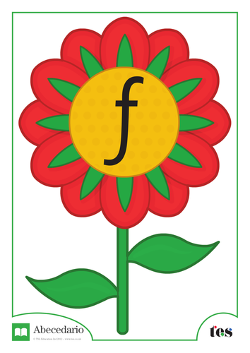 La Letra F - Tema Flor
