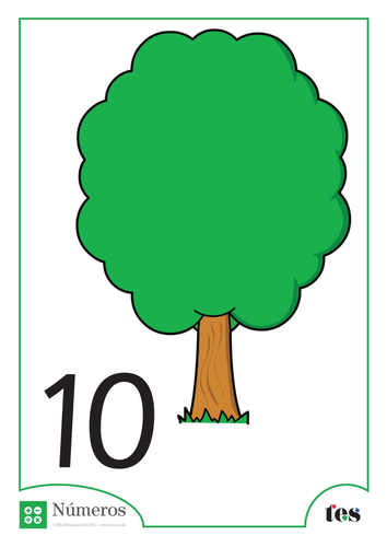Cartulinas con Plastilina - Tema árbol 6-10