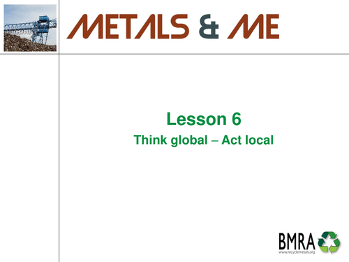 Section five: Think global – Act local