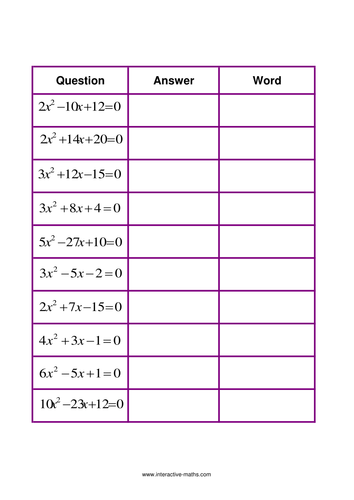 Quadratic Collect a joke
