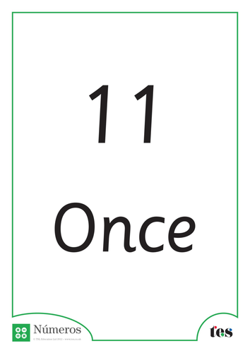 Fichas Didácticas - Números y Su Escritura 11-15