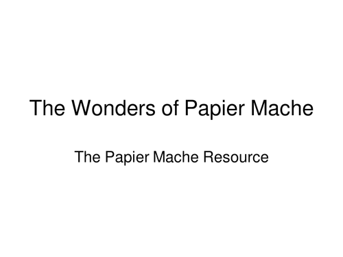 Papier Mache Artists