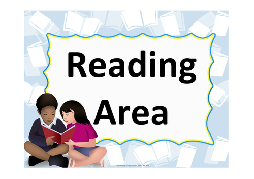 Classroom Area Sign - Reading Area