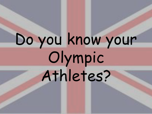 Team GB Olympic Athlete Quiz