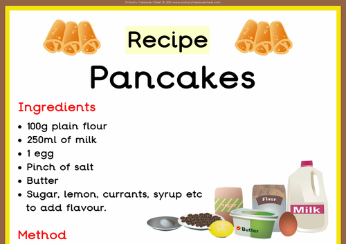 Pancake Day Poster Recipe