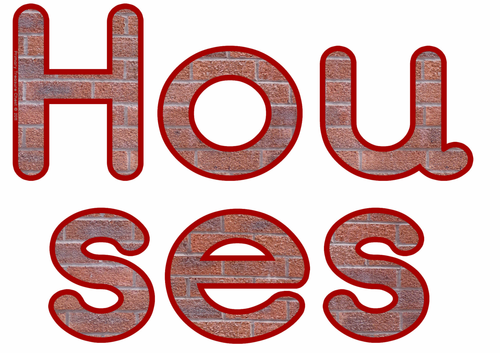 Houses and Homes' Display Letters