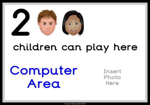 Computer Area Sign