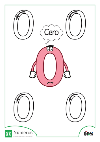 Formación de Números - Número 0