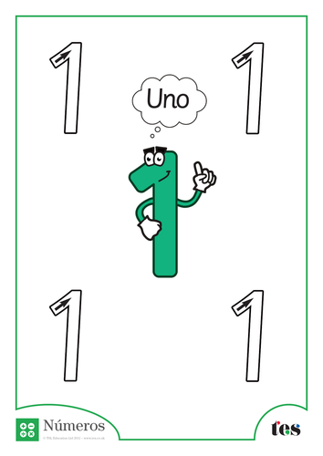 Formación de Números - Número 1