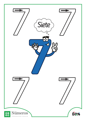 Formación de Números - Número 7