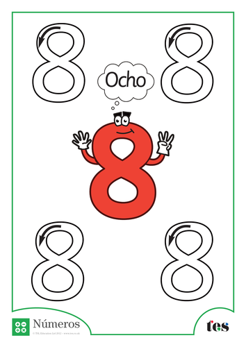 Formación de Números - Número 8