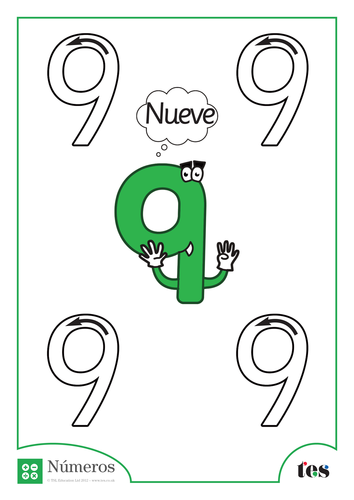 Formación de Números - Número 9