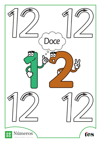 Formación de Números - Número 12