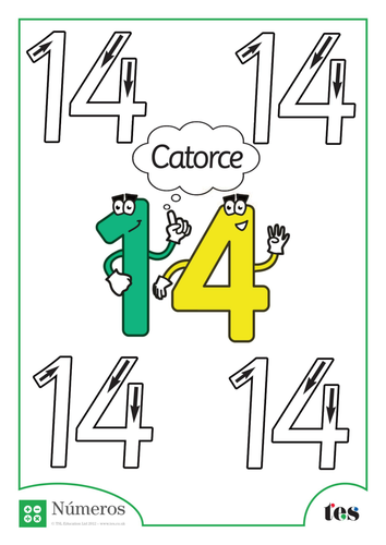 Formación de Números - Número 14