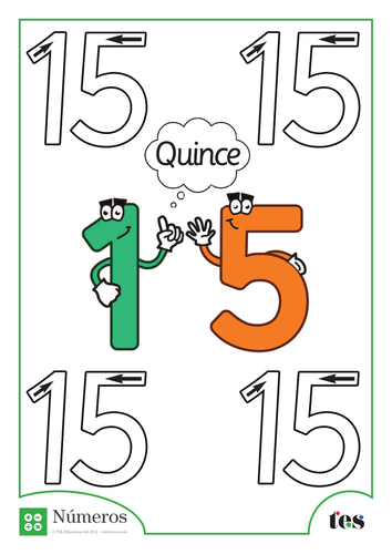 Formación de Números - Número 15