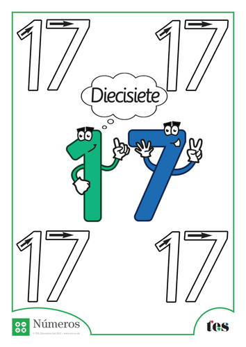 Formación de Números - Número 17