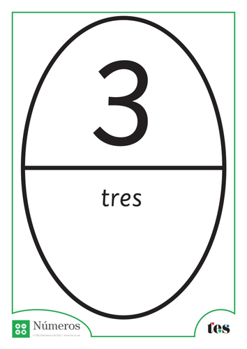 Fichas de Números - Tema Balón de Rugby 1-5