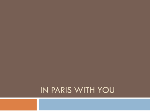 In Paris With You