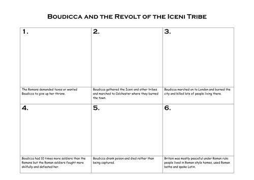 worksheet blank map Storyboard  Teaching Boudicca  by Jacq23 Resources