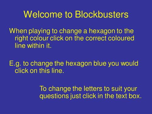 Blockbusters interactive