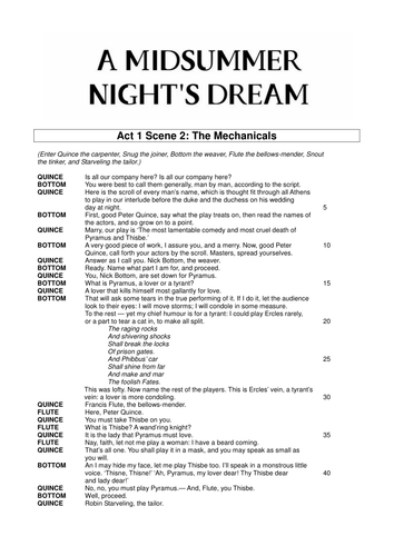 A Midsummer Night's Dream 2011 Text Extracts (Shakespeare Unlocked)