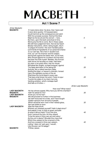 Macbeth 2011 Text Extracts (Shakespeare Unlocked) 