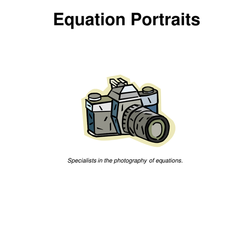 Equation Portraits