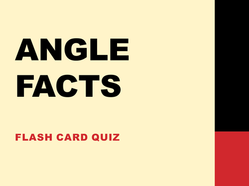 Parallel lines & angle facts quiz