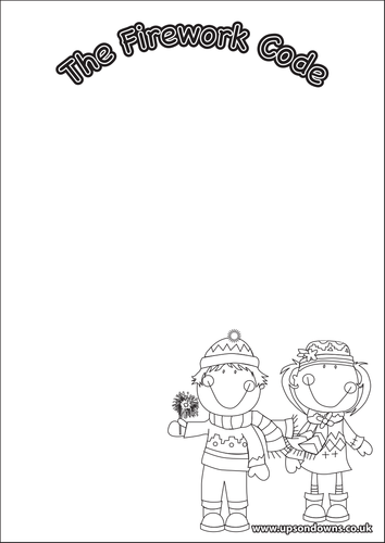 Firework Code Colouring poster