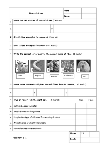fibres animal class worksheet 7 Fibres Resources Teaching  by    Tes sophieclarke