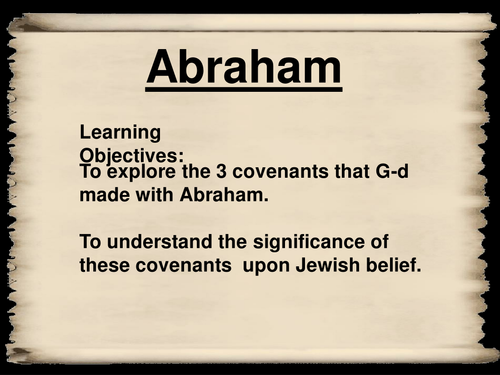 Judaism - Abrahamic Covenants pptx | Teaching Resources