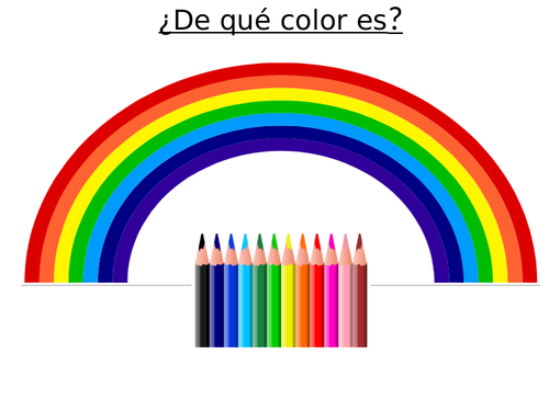 Spanish Colours - De qué color es?
